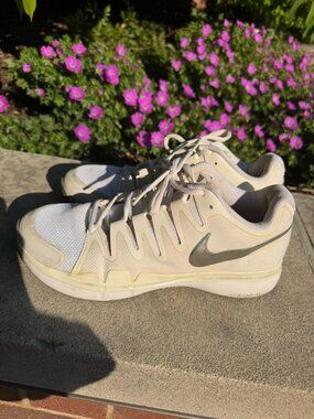 Nike Womens Zoom Vapor Tour 631475-100 White Running Shoes Sneakers Size 8.5